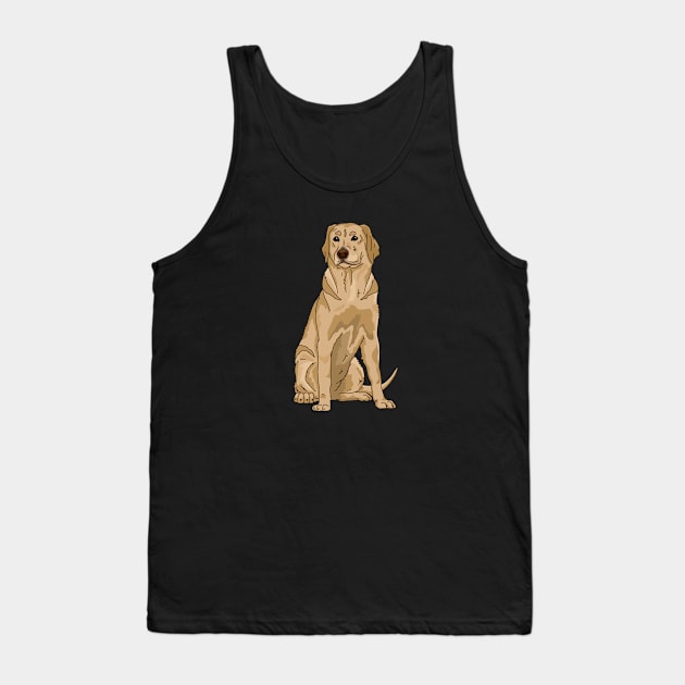 Yellow labrador retriever Tank Top by The Christmas Lady